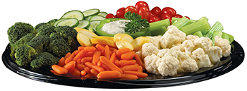 Garden fresh vegetable tray image